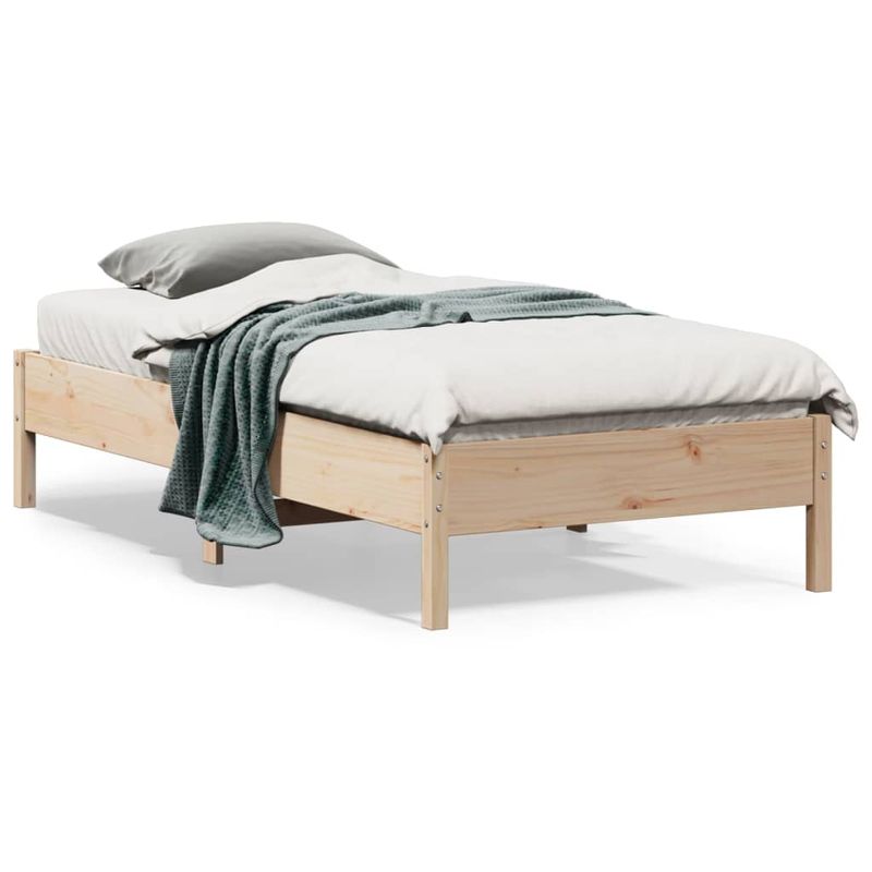 Casa si Gradina - Mobilier - Paturi si accesorii - Paturi - Cadru de pat, 75x190 cm, lemn masiv de pin - Infinity.ro
