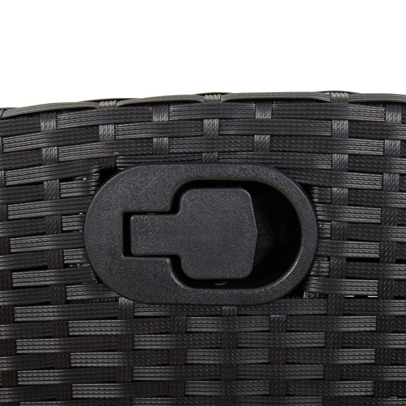 Casa si Gradina - Gradina si terasa - Mobilier exterior - Seturi mobila gradina - Set mobilier de gradina cu perne, 5 piese, negru, poliratan - Infinity.ro