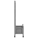 Casa si Gradina - Gradinarit si plante - Plante si ghivece - Ghivece si suporturi - Jardiniera cu spalier și roti, lemn masiv de brad, mărime 55x29.5x117.5 cm - Infinity.ro