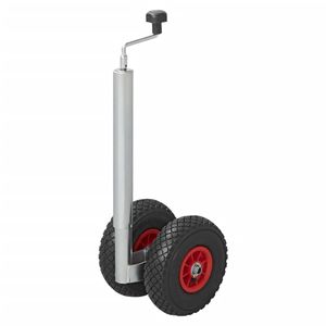 ProPlus Roata de manevra dubla janta plastic cu anvelopa aer 26x8,5 cm