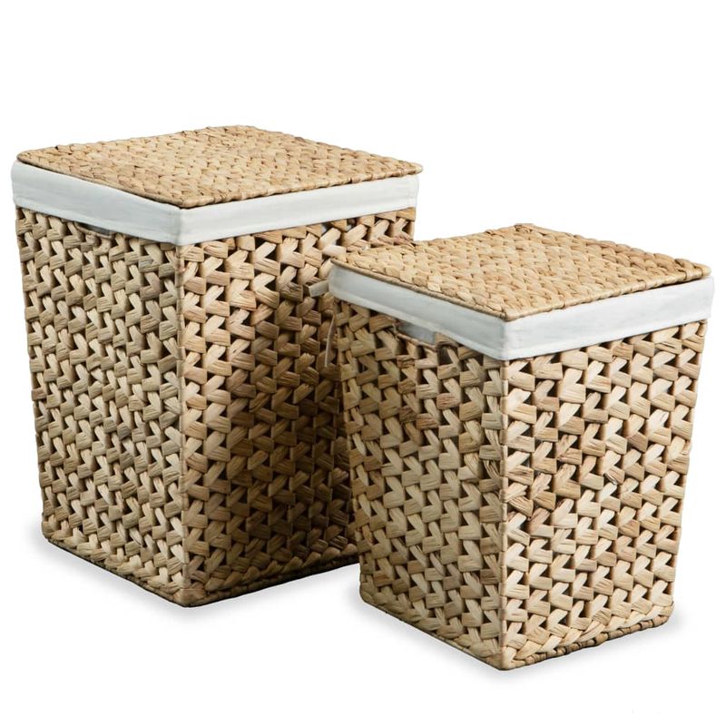 Market - Spalare si intretinere rufe - Uscatoare de rufe si accesorii - Set de cosuri de rufe, 2 buc, zambila de apa - Infinity.ro