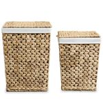Market - Spalare si intretinere rufe - Uscatoare de rufe si accesorii - Set de cosuri de rufe, 2 buc, zambila de apa - Infinity.ro