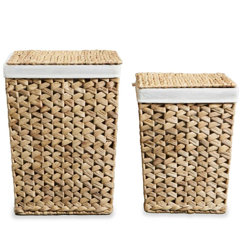 Market - Spalare si intretinere rufe - Uscatoare de rufe si accesorii - Set de cosuri de rufe, 2 buc, zambila de apa - Infinity.ro