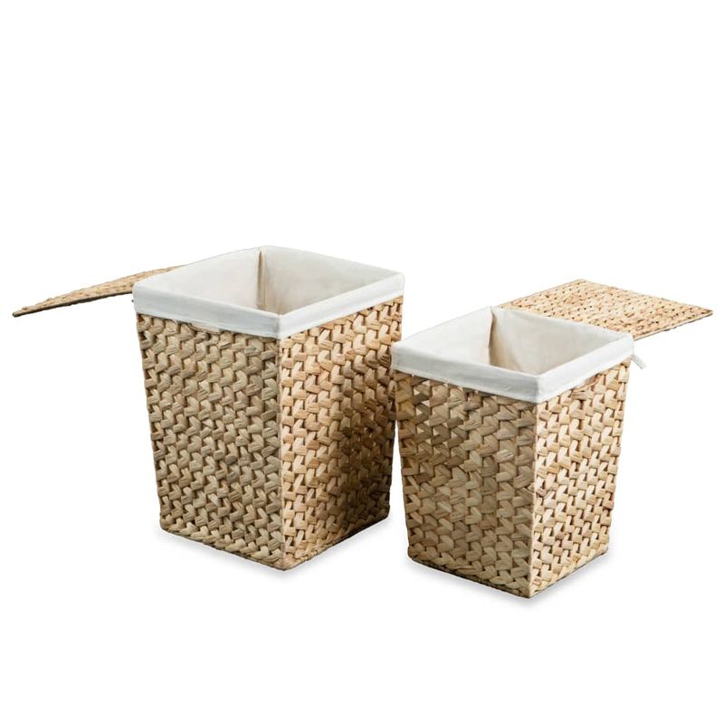 Market - Spalare si intretinere rufe - Uscatoare de rufe si accesorii - Set de cosuri de rufe, 2 buc, zambila de apa - Infinity.ro