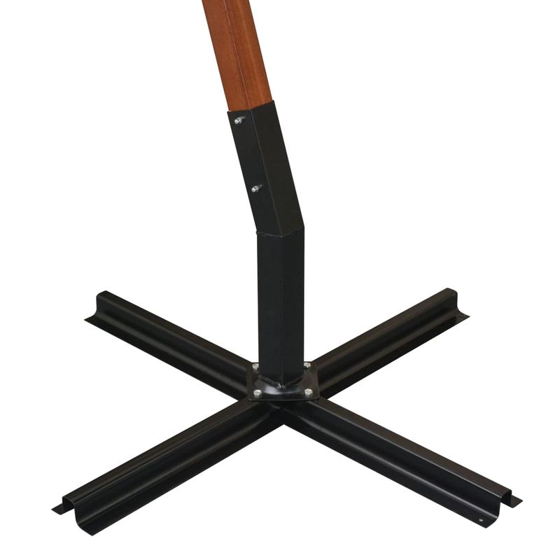 Casa si Gradina - Gradina si terasa - Umbrele si pavilioane - Umbrele - Umbrela suspendata cu stalp, gri taupe, 3,5x2,9 m, lemn brad - Infinity.ro