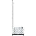 Casa si Gradina - Gradinarit si plante - Plante si ghivece - Ghivece si suporturi - Jardiniera de gradina cu spalier, alb, 80x40x121,5 cm, PP - Infinity.ro