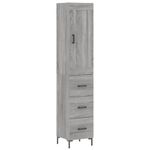 Casa si Gradina - Mobilier - Comode si corpuri - Comode - Dulap inalt, gri sonoma, 34,5x34x180 cm, lemn prelucrat - Infinity.ro