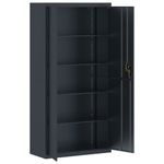 Casa si Gradina - Constructii - Depozitare, transport si protectie - Rafturi, fisete si vestiare - Fiset, antracit, 90x40x180 cm, otel - Infinity.ro