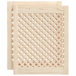 Casa si Gradina - Mobilier - Dulapuri si sifoniere - Dulapuri - Usi de dulap cu zabrele 2 buc. 49,5x61,5 cm, lemn masiv de pin - Infinity.ro