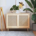 Casa si Gradina - Mobilier - Dulapuri si sifoniere - Dulapuri - Usi de dulap cu zabrele 2 buc. 49,5x61,5 cm, lemn masiv de pin - Infinity.ro