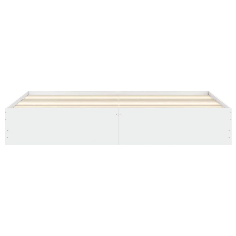 Casa si Gradina - Mobilier - Paturi si accesorii - Paturi - Cadru de pat cu sertare, alb, 160x200 cm, lemn prelucrat - Infinity.ro