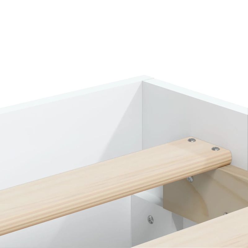 Casa si Gradina - Mobilier - Paturi si accesorii - Paturi - Cadru de pat cu sertare, alb, 160x200 cm, lemn prelucrat - Infinity.ro