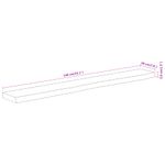 Casa si Gradina - Mobilier - Biblioteci si rafturi - Rafturi - Raft perete 140x20x3,8cm dreptunghiular lemn acacia margine vie - Infinity.ro