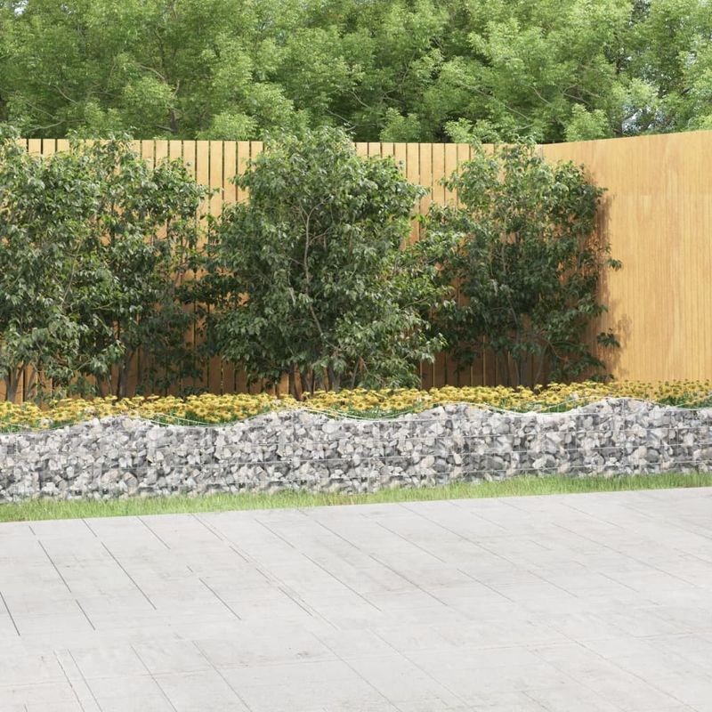 Casa si Gradina - Gradinarit si plante - Plante si ghivece - Ghivece si suporturi - Strat inaltat cu gabion arcuit, 800x50x50 cm, fier galvanizat - Infinity.ro