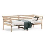 Casa si Gradina - Mobilier - Paturi si accesorii - Paturi - Pat de zi, gri, 90x190 cm, lemn masiv de pin - Infinity.ro