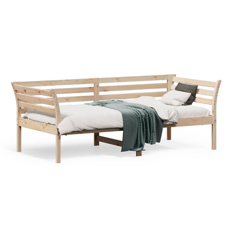 Casa si Gradina - Mobilier - Paturi si accesorii - Paturi - Pat de zi, gri, 90x190 cm, lemn masiv de pin - Infinity.ro