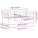 Casa si Gradina - Mobilier - Paturi si accesorii - Paturi - Pat de zi, gri, 90x190 cm, lemn masiv de pin - Infinity.ro
