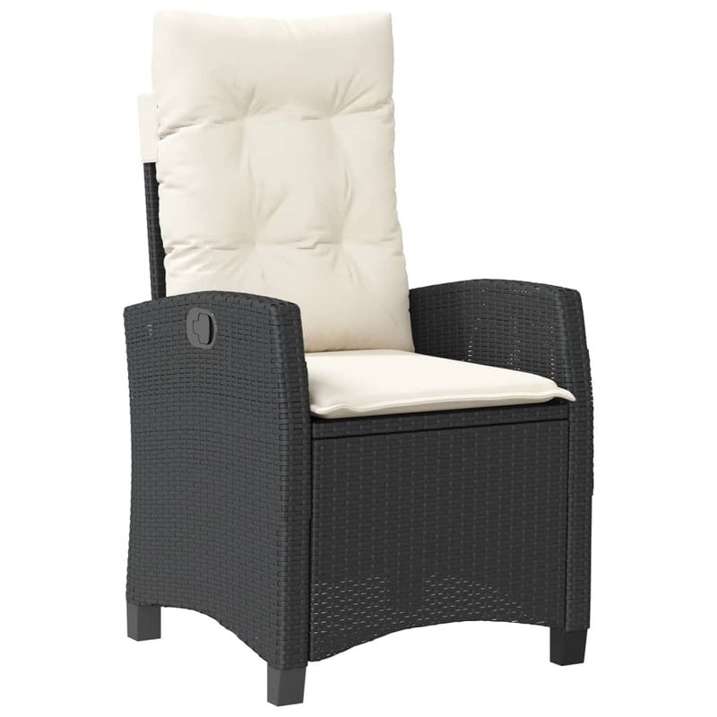 Casa si Gradina - Gradina si terasa - Mobilier exterior - Seturi mobila gradina - Set mobilier de gradina cu perne, 5 piese, negru, poliratan - Infinity.ro