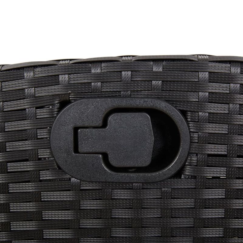 Casa si Gradina - Gradina si terasa - Mobilier exterior - Seturi mobila gradina - Set mobilier de gradina cu perne, 5 piese, negru, poliratan - Infinity.ro
