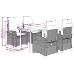 Casa si Gradina - Gradina si terasa - Mobilier exterior - Seturi mobila gradina - Set mobilier de gradina cu perne, 5 piese, negru, poliratan - Infinity.ro