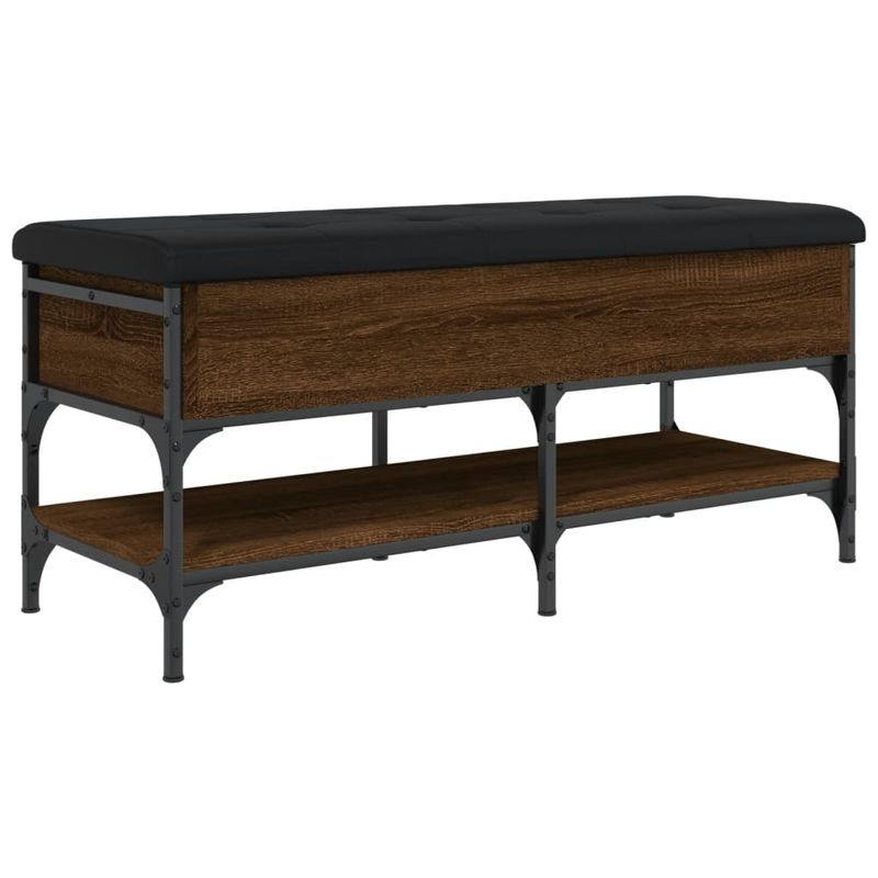 Casa si Gradina - Mobilier - Organizare si depozitare - Bancute - Banca de pantofi, stejar maro, 102x42x45 cm, lemn prelucrat - Infinity.ro