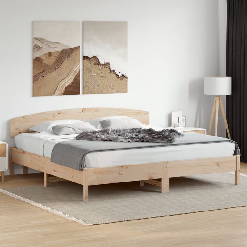 Casa si Gradina - Mobilier - Paturi si accesorii - Accesorii paturi - Tablie de pat, 200 cm, lemn masiv de pin - Infinity.ro