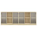 Casa si Gradina - Mobilier - Biblioteci si rafturi - Biblioteci - Biblioteca cu usi stejar sonoma 204x37x75 cm lemn compozit - Infinity.ro