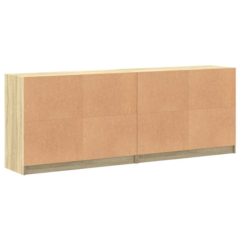 Casa si Gradina - Mobilier - Biblioteci si rafturi - Biblioteci - Biblioteca cu usi stejar sonoma 204x37x75 cm lemn compozit - Infinity.ro