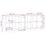 Casa si Gradina - Mobilier - Biblioteci si rafturi - Biblioteci - Biblioteca cu usi stejar sonoma 204x37x75 cm lemn compozit - Infinity.ro