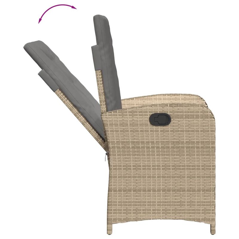 Casa si Gradina - Gradina si terasa - Mobilier exterior - Seturi mobila gradina - Set mobilier pentru gradina, 5 piese, cu perne, bej, poliratan - Infinity.ro