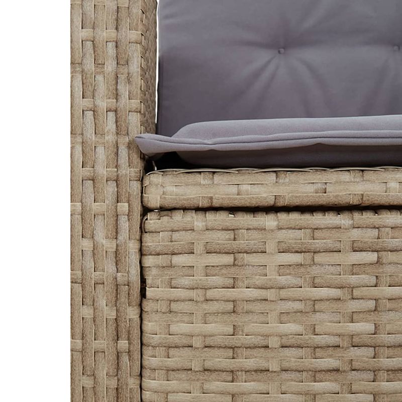 Casa si Gradina - Gradina si terasa - Mobilier exterior - Seturi mobila gradina - Set mobilier pentru gradina, 5 piese, cu perne, bej, poliratan - Infinity.ro