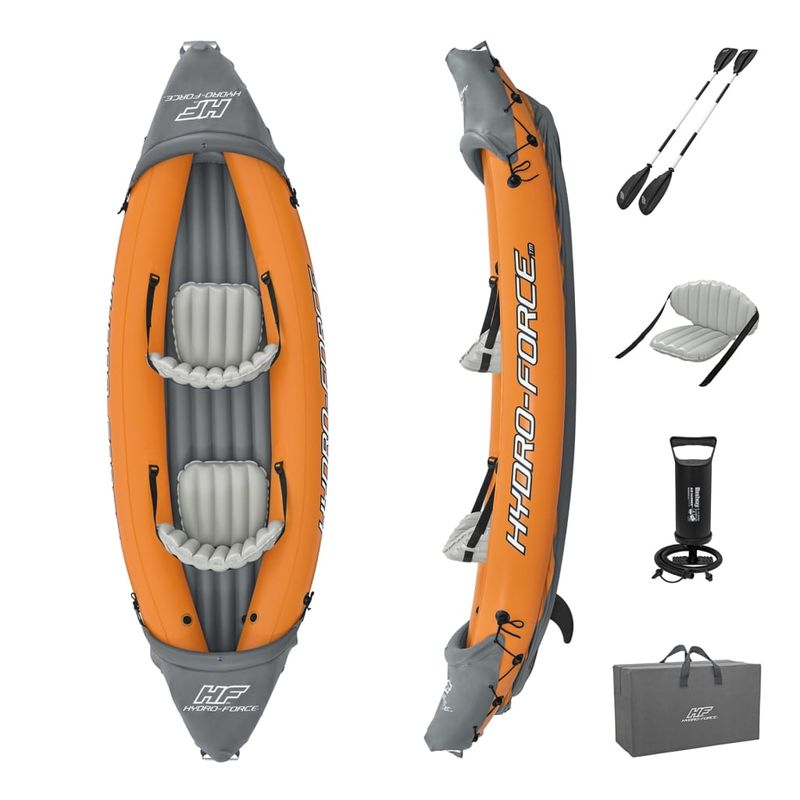 Sport si Outdoor - Sporturi acvatice - Rafting, caiac si canoe - Bestway Set de caiac gonflabil Hydro-Force Rapid, 2 persoane - Infinity.ro