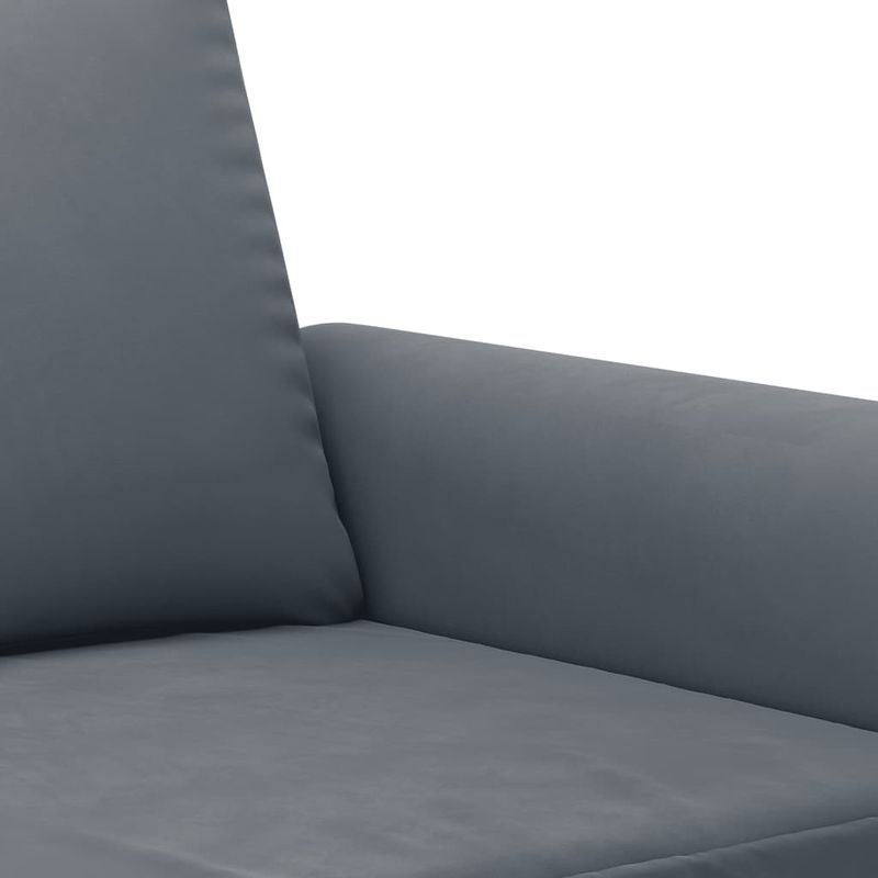 Casa si Gradina - Mobilier - Seturi de mobilier - Seturi living - Set de canapele cu perne, 2 piese, gri inchis, catifea - Infinity.ro
