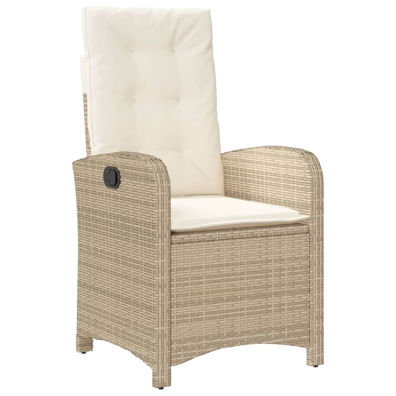 Casa si Gradina - Gradina si terasa - Mobilier exterior - Seturi mobila gradina - Set de masa pentru gradina, 7 piese, cu perne, bej, poliratan - Infinity.ro
