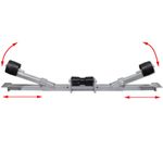 Auto si Moto - Remorci si platforme auto - Suport parte inferioara cu role de chila pentru carucior de barca - Infinity.ro