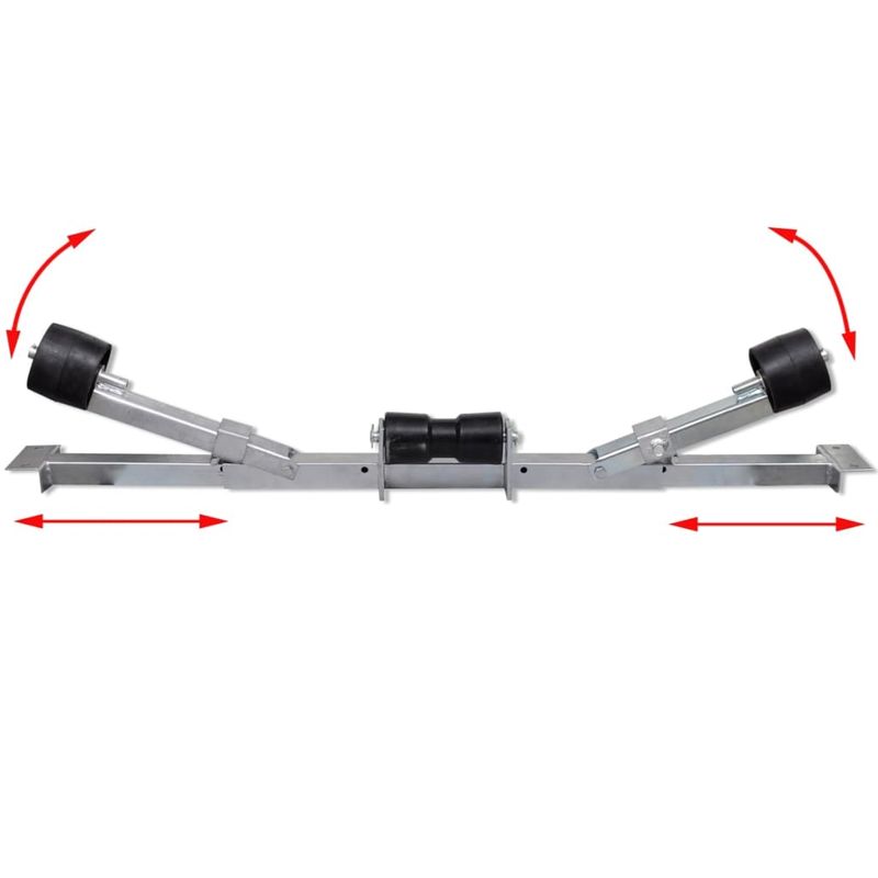 Auto si Moto - Remorci si platforme auto - Suport parte inferioara cu role de chila pentru carucior de barca - Infinity.ro