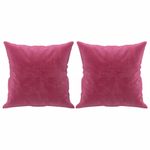 Casa si Gradina - Mobilier - Canapele si coltare - Canapele - Canapea cu 3 locuri cu pernute, rosu vin, 180 cm, catifea - Infinity.ro