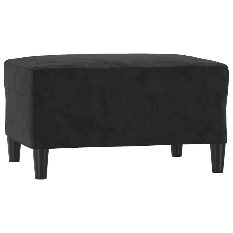 Casa si Gradina - Mobilier - Seturi de mobilier - Seturi living - Set de canapele cu perne, 3 piese, negru, catifea - Infinity.ro
