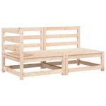 Casa si Gradina - Gradina si terasa - Mobilier exterior - Canapele si fotolii gradina - Canapea de gradina cu 2 locuri, cu perne, lemn masiv pin, natural și negru - Infinity.ro