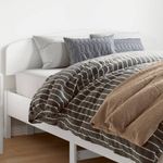 Casa si Gradina - Mobilier - Paturi si accesorii - Accesorii paturi - Tablie de pat, alb, 150 cm, lemn masiv de pin - Infinity.ro