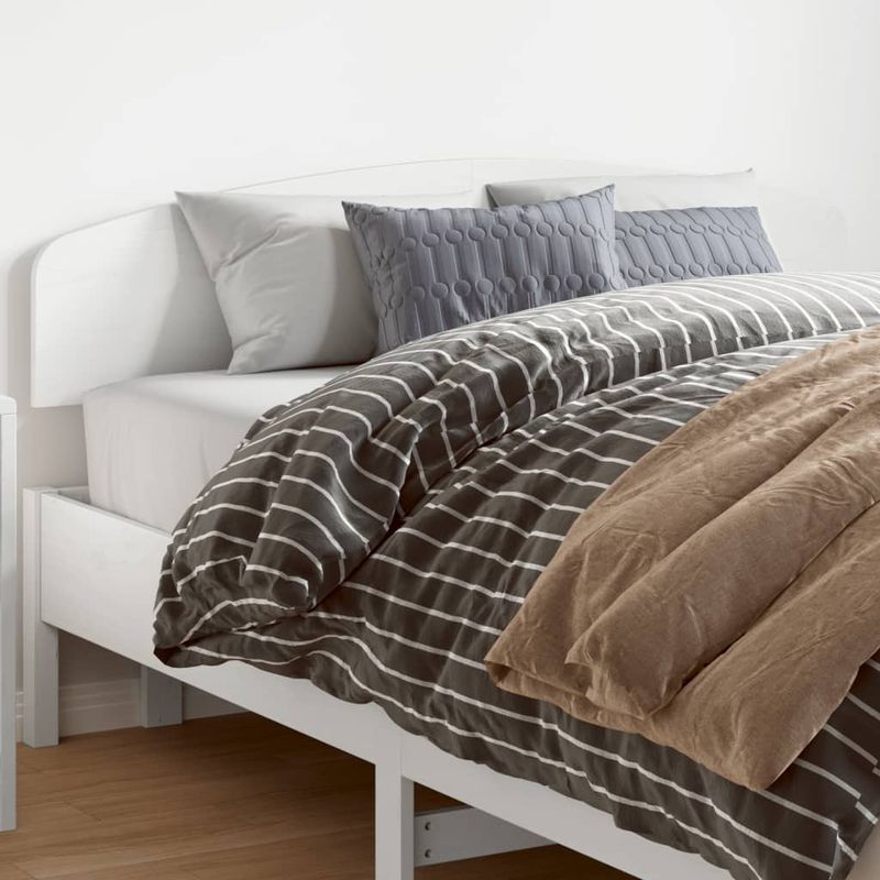 Casa si Gradina - Mobilier - Paturi si accesorii - Accesorii paturi - Tablie de pat, alb, 150 cm, lemn masiv de pin - Infinity.ro
