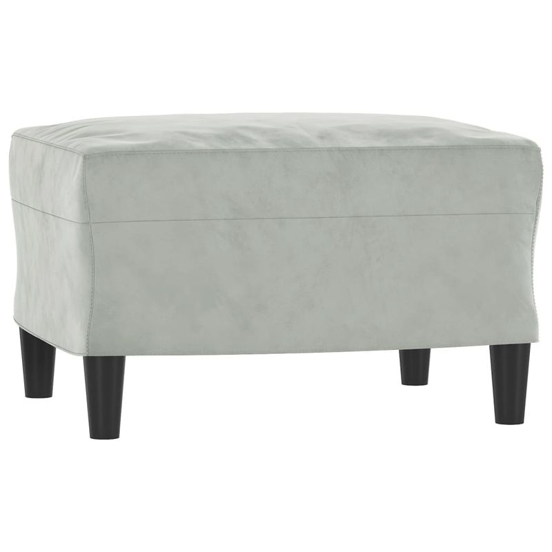 Casa si Gradina - Mobilier - Seturi de mobilier - Seturi living - Set de canapele cu perne, 3 piese, gri deschis, catifea - Infinity.ro