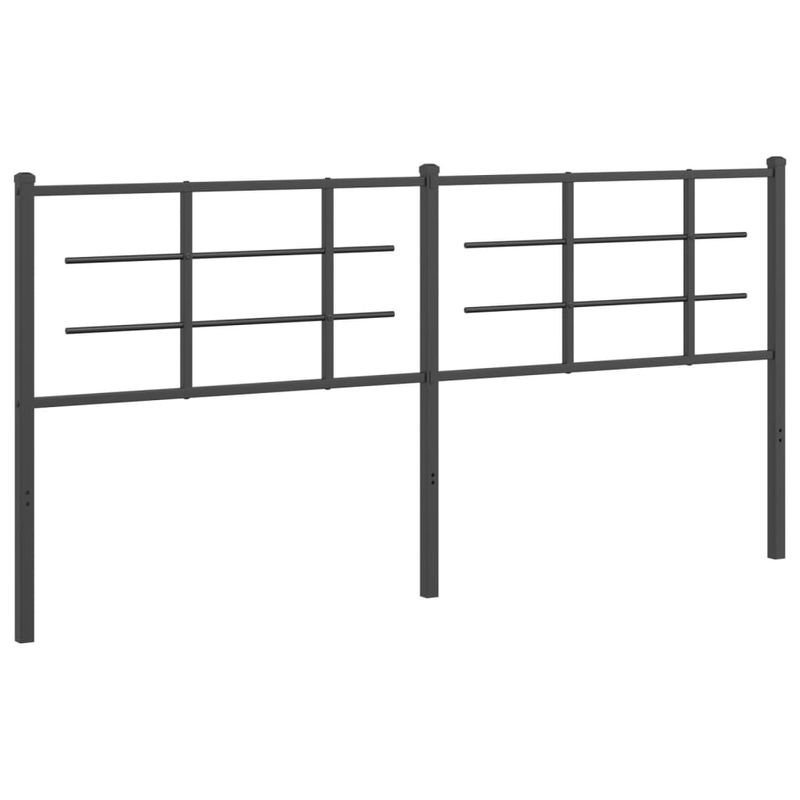 Casa si Gradina - Mobilier - Paturi si accesorii - Accesorii paturi - Tablie de pat metalica, negru, 180 cm - Infinity.ro