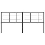 Casa si Gradina - Mobilier - Paturi si accesorii - Accesorii paturi - Tablie de pat metalica, negru, 180 cm - Infinity.ro