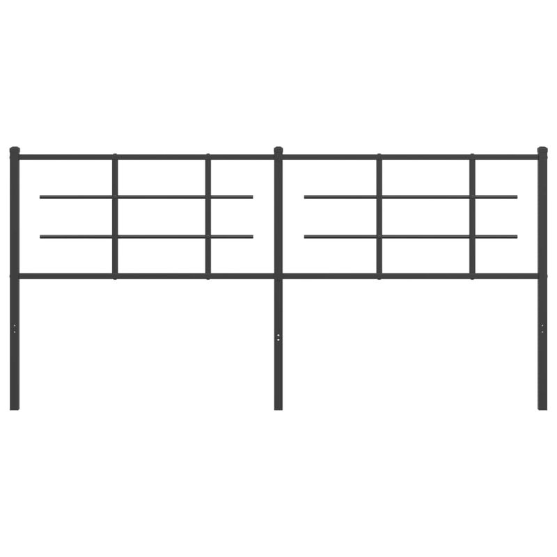 Casa si Gradina - Mobilier - Paturi si accesorii - Accesorii paturi - Tablie de pat metalica, negru, 180 cm - Infinity.ro