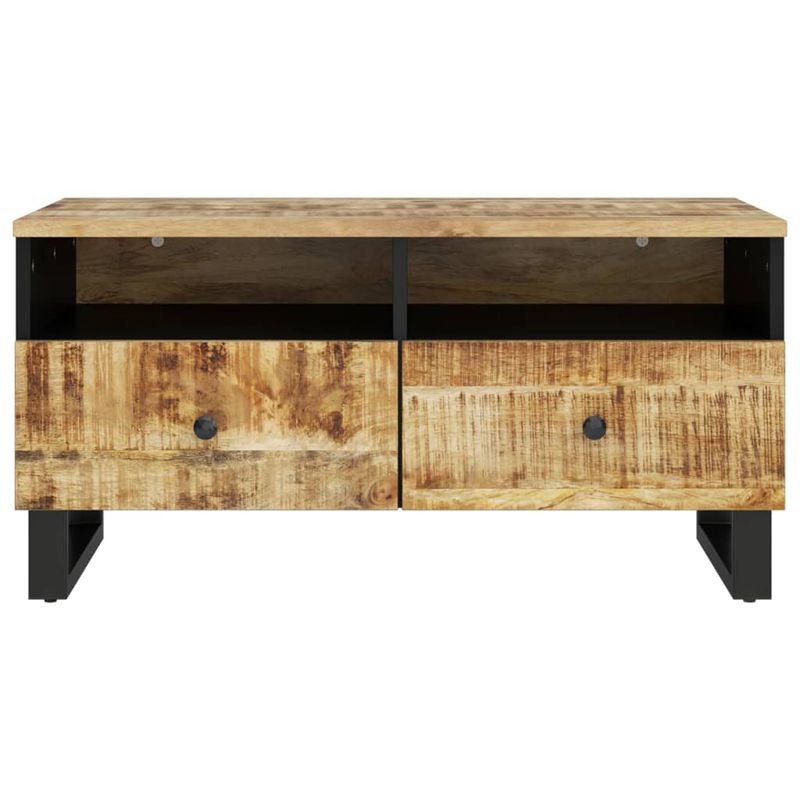 Casa si Gradina - Mobilier - Mese si birouri - Masute de cafea - Masuta de cafea, 80x54x40 cm, lemn masiv mango/lemn prelucrat, maro deschis - Infinity.ro