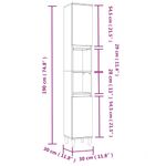 Casa si Gradina - Mobilier - Seturi de mobilier - Seturi baie - Set mobilier de baie, 3 piese, gri sonoma, lemn prelucrat - Infinity.ro