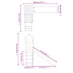 Jucarii, Copii si Bebe - Jucarii si jocuri - Jucarii de exterior - Spatii de joaca si accesorii - Set de joaca pentru exterior, lemn masiv de pin - Infinity.ro