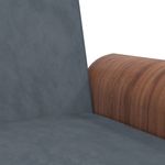 Casa si Gradina - Mobilier - Canapele si coltare - Canapele - Canapea extensibila cu suporturi de pahare, gri inchis, catifea - Infinity.ro