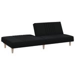 Casa si Gradina - Mobilier - Canapele si coltare - Canapele - Canapea extensibila, negru, material textil - Infinity.ro